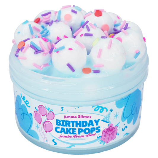 Birthday Cake Pops Slime