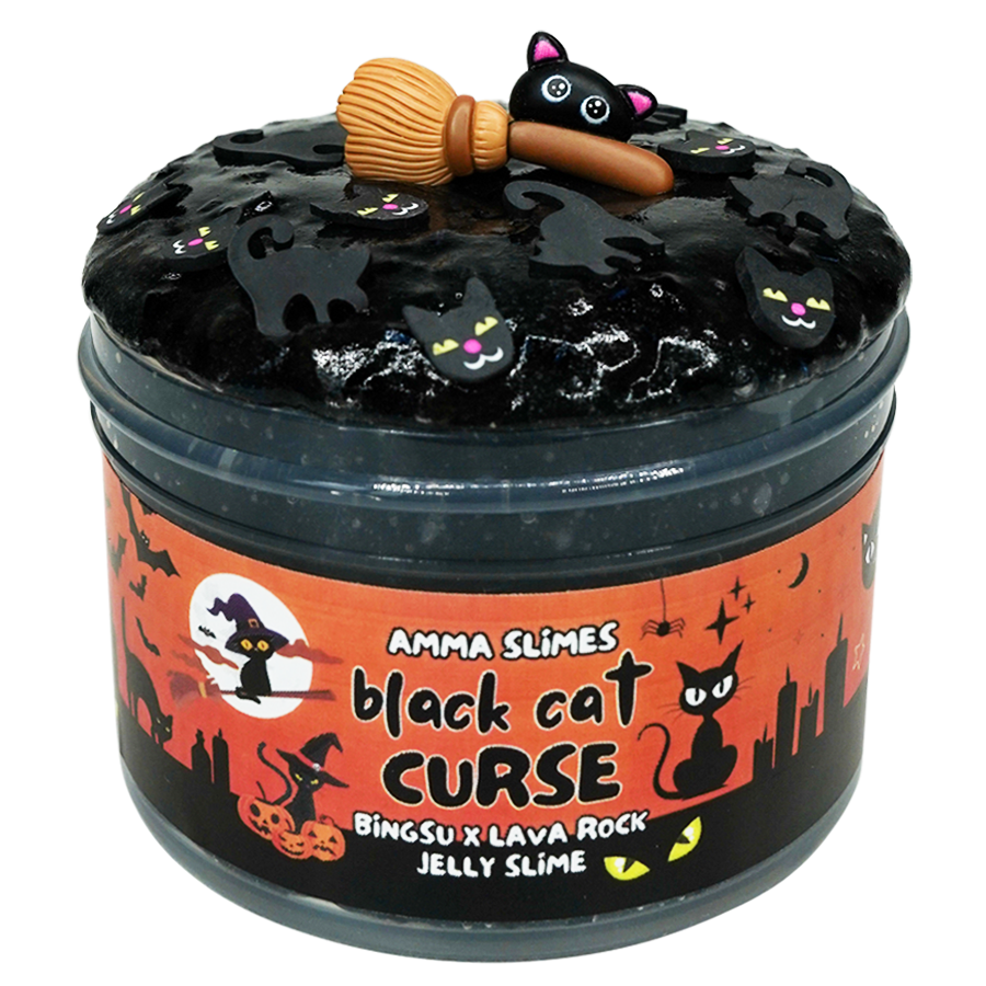 Black Cat Curse Bingsu x Lava Rock Jelly Slime
