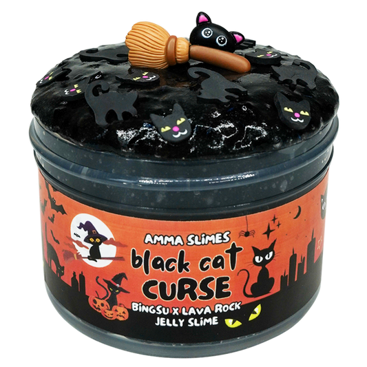 Black Cat Curse Bingsu x Lava Rock Jelly Slime