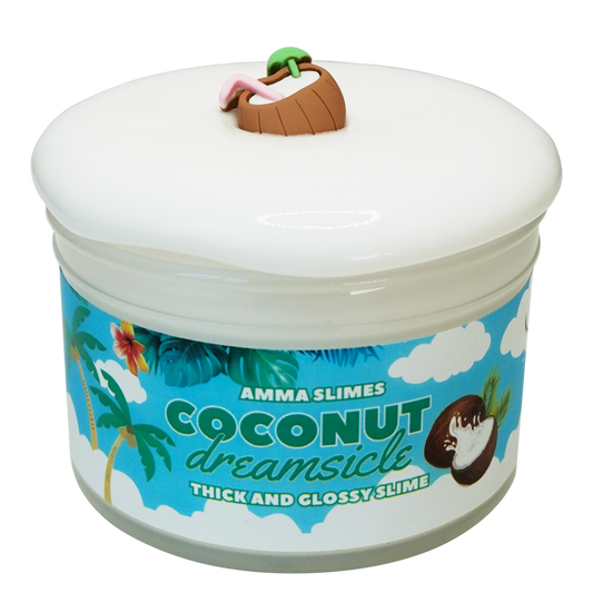 Coconut Dreamsicle Thick and Glossy Slime