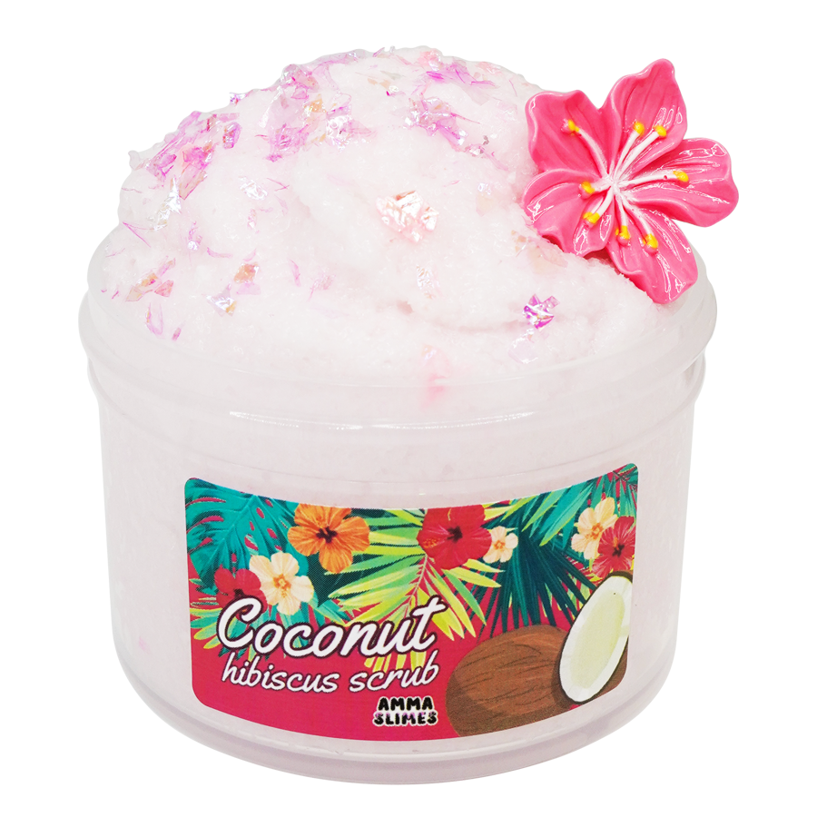 Coconut Hibiscus Scrub Amma Slimes 5476