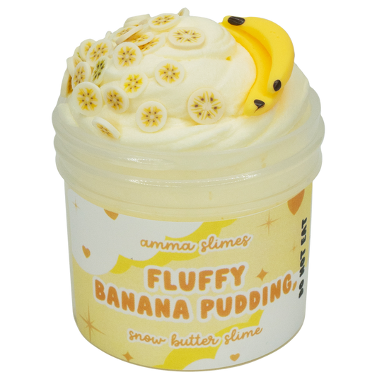 Fluffy Banana Pudding Mini Slime