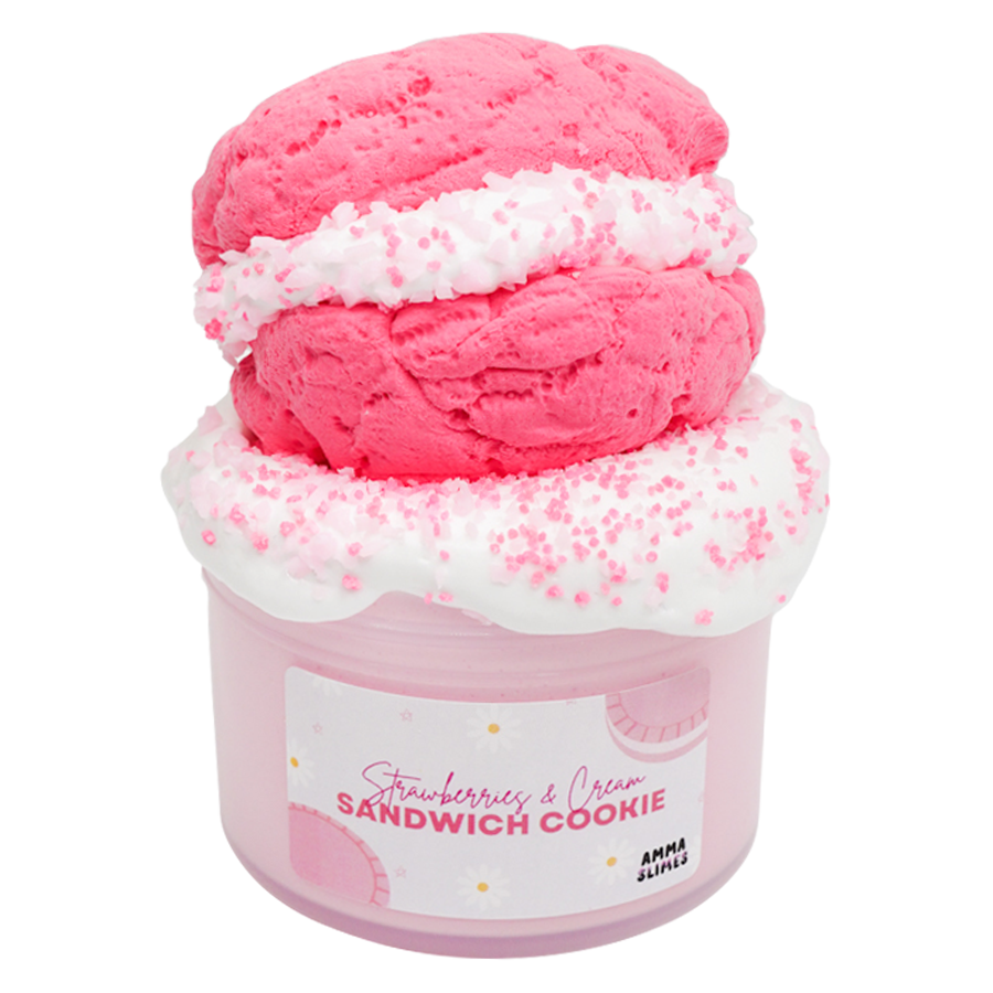 Strawberries and Cream Cookie Sandwich