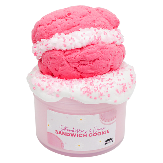 Strawberries and Cream Cookie Sandwich