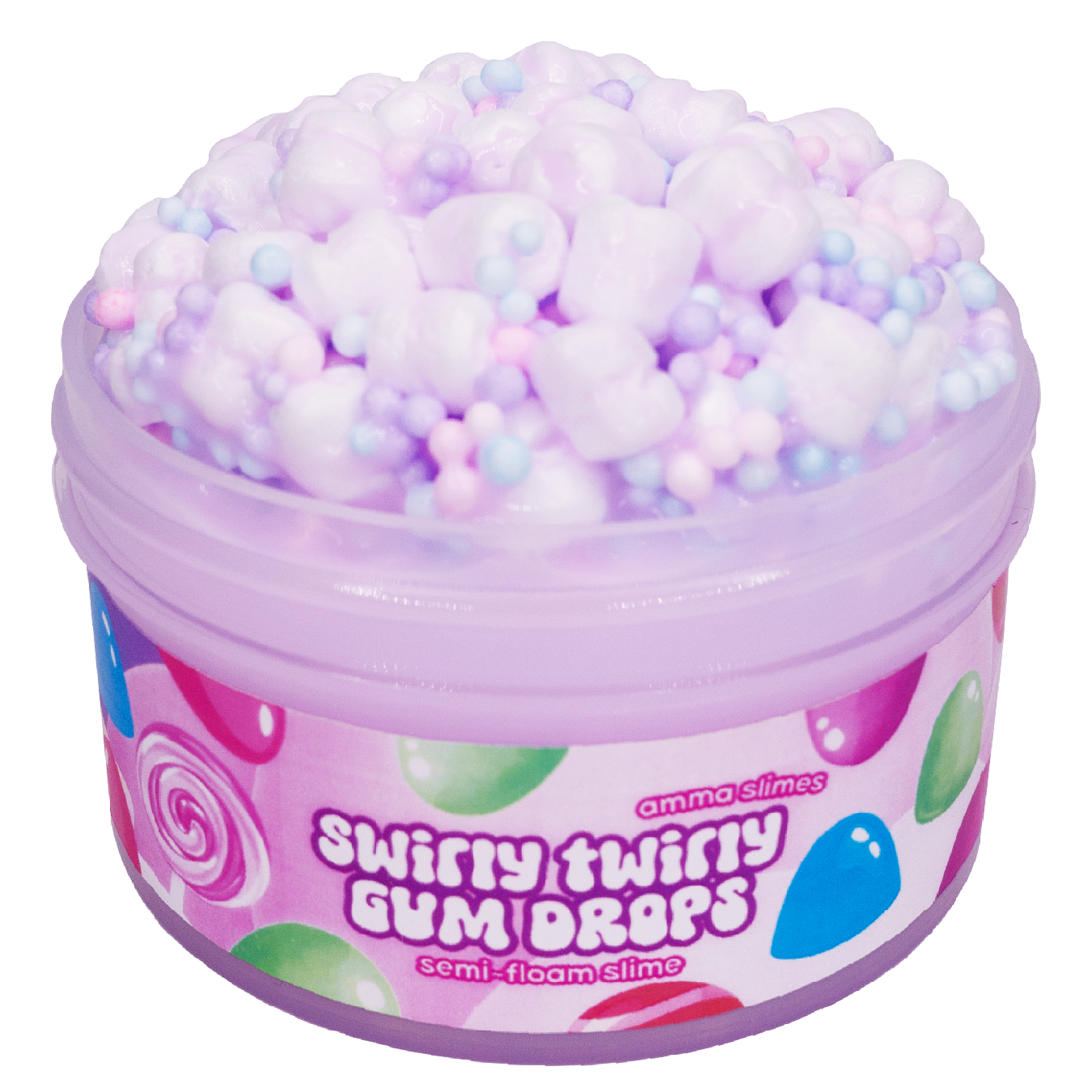 Swirly Twirly Gum Drops Slime