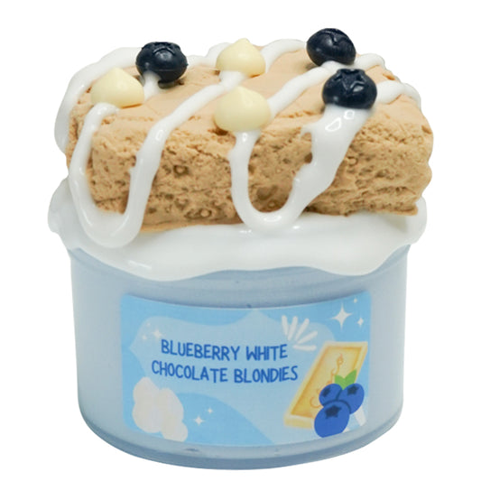 Blueberry White Chocolate Blondie