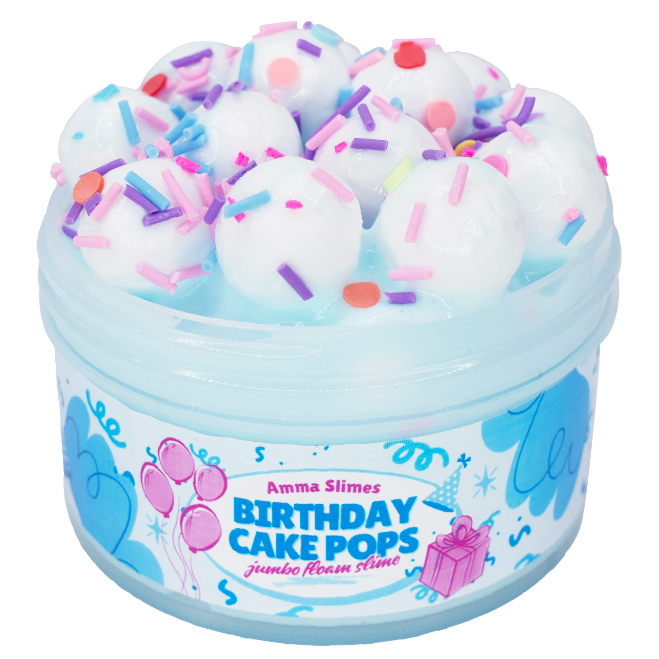 Birthday Cake Pops Slime