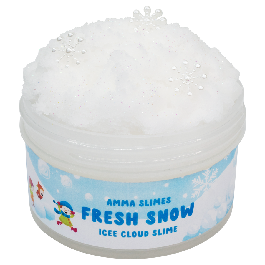 Slimes Extraparente Fresh Snow Slime – Amma Slimes
