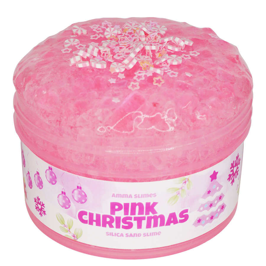 Pink Christmas Silica Sand Slime