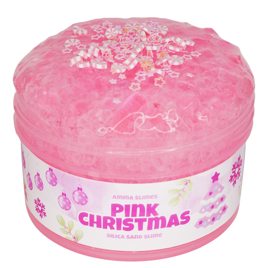 Pink Christmas Silica Sand Slime